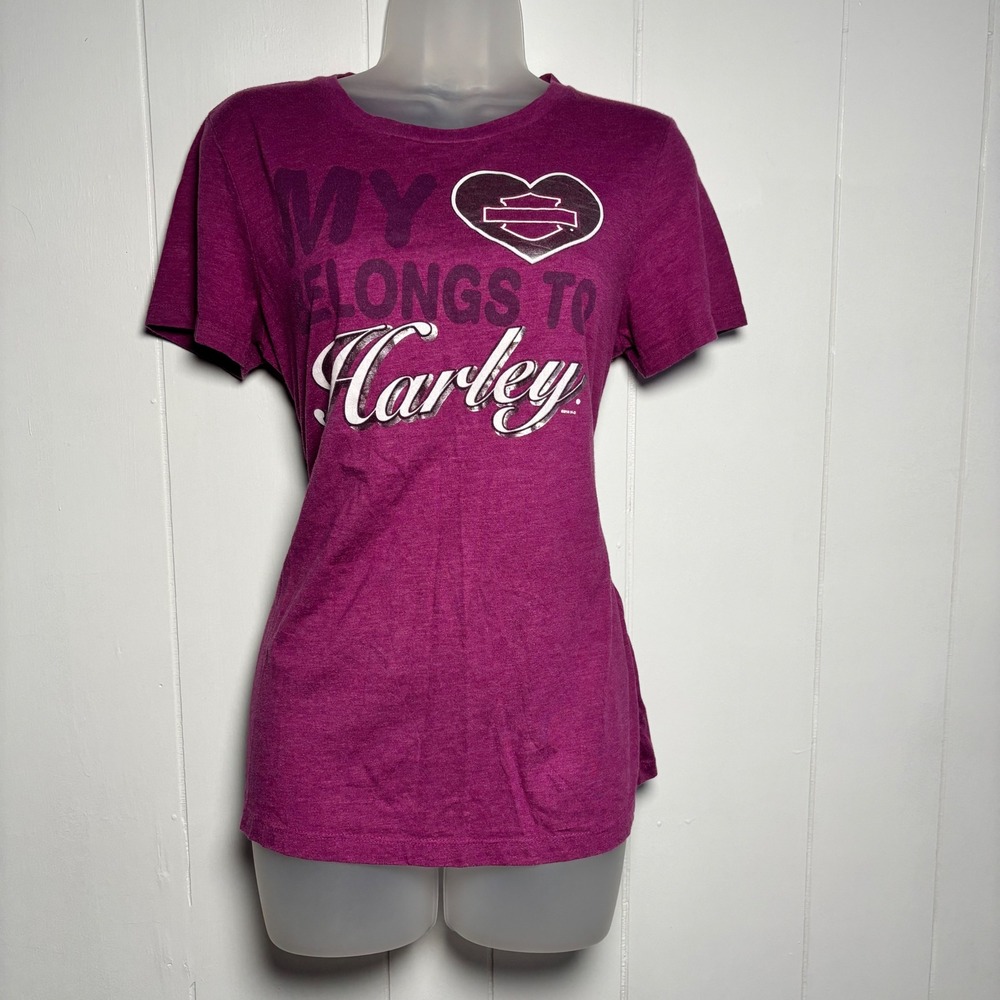 Harley Davidson Womens XL Gainesville‎ Florida Gator Graphic T-Shirt Fuschia